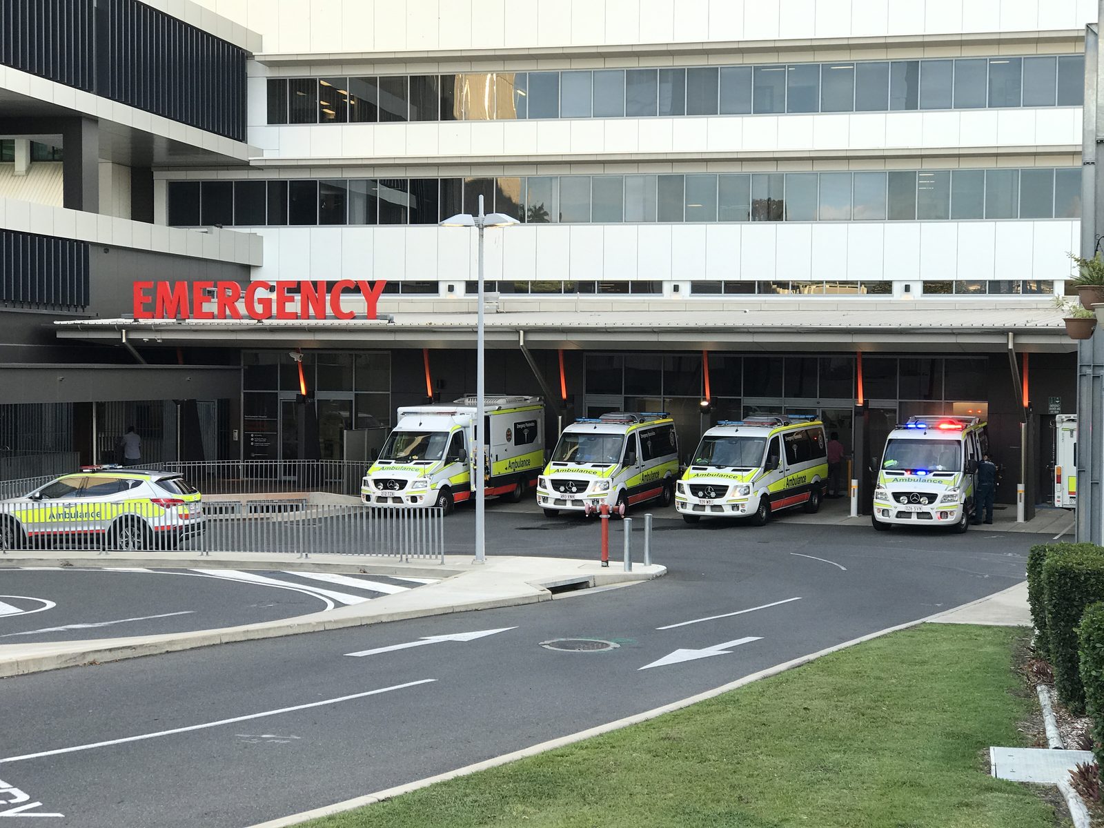 Hospital emergency department entrance